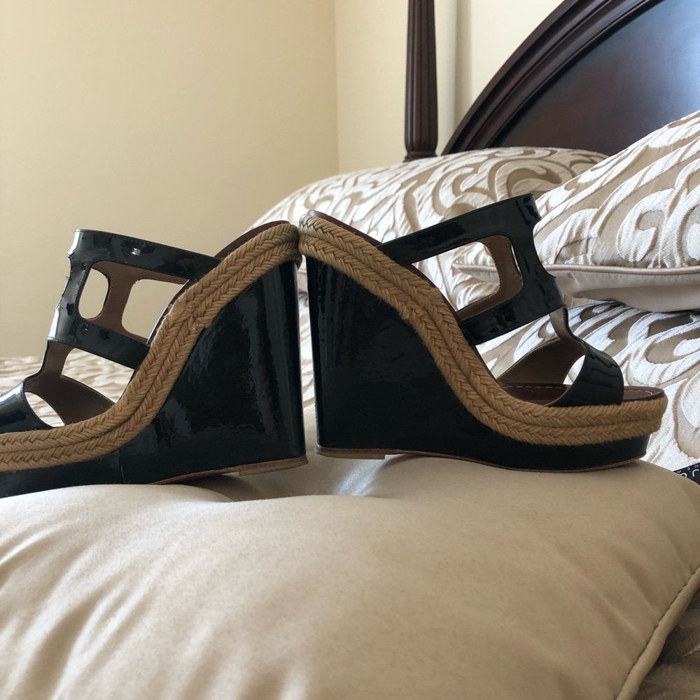 Louboutin Platform Wedge Sandal Espadrille - Picture 3 of 6